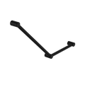 Nero Mecca Care 32mm Ambulant Toilet Grab Rail 45 Degree 750X450mm Matte Black
