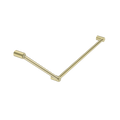 Nero Mecca Care 32mm DDA Grab Rail Set 45 Degree 750X900mm Brushed Gold