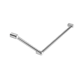Nero Mecca Care 32mm DDA Grab Rail Set 45 Degree 750X900mm Chrome