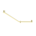 *Nero Mecca Care 32mm Ambulant 45 Degree Bent Tube Grab Rail 450X650mm Brushed Gold