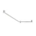 *Nero Mecca Care 32mm Ambulant 45 Degree Bent Tube Grab Rail 450X650mm Brushed Nickel