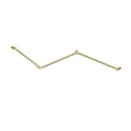 *Nero Mecca Care 32mm DDA Toilet Grab Rail Set 45 Degree Continuous 750X965X1025mm Brushed Gold