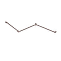 *Nero Mecca Care 32mm DDA Toilet Grab Rail Set 45 Degree Continuous 750X965X1025mm Brushed Bronze