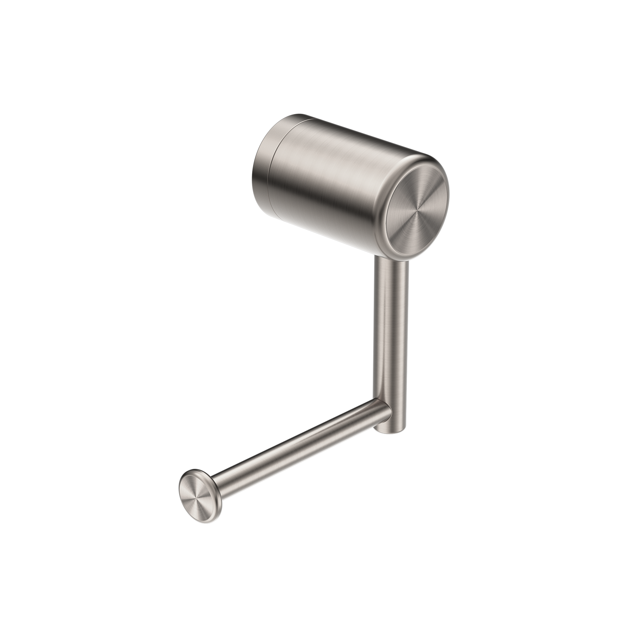 Nero Mecca Care Heavy Duty Toilet Roll Holder Brushed Nickel