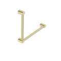 Nero Mecca Care 32mm Ambulant Toilet Grab Rail 90 Degree 450X450mm Brushed Gold