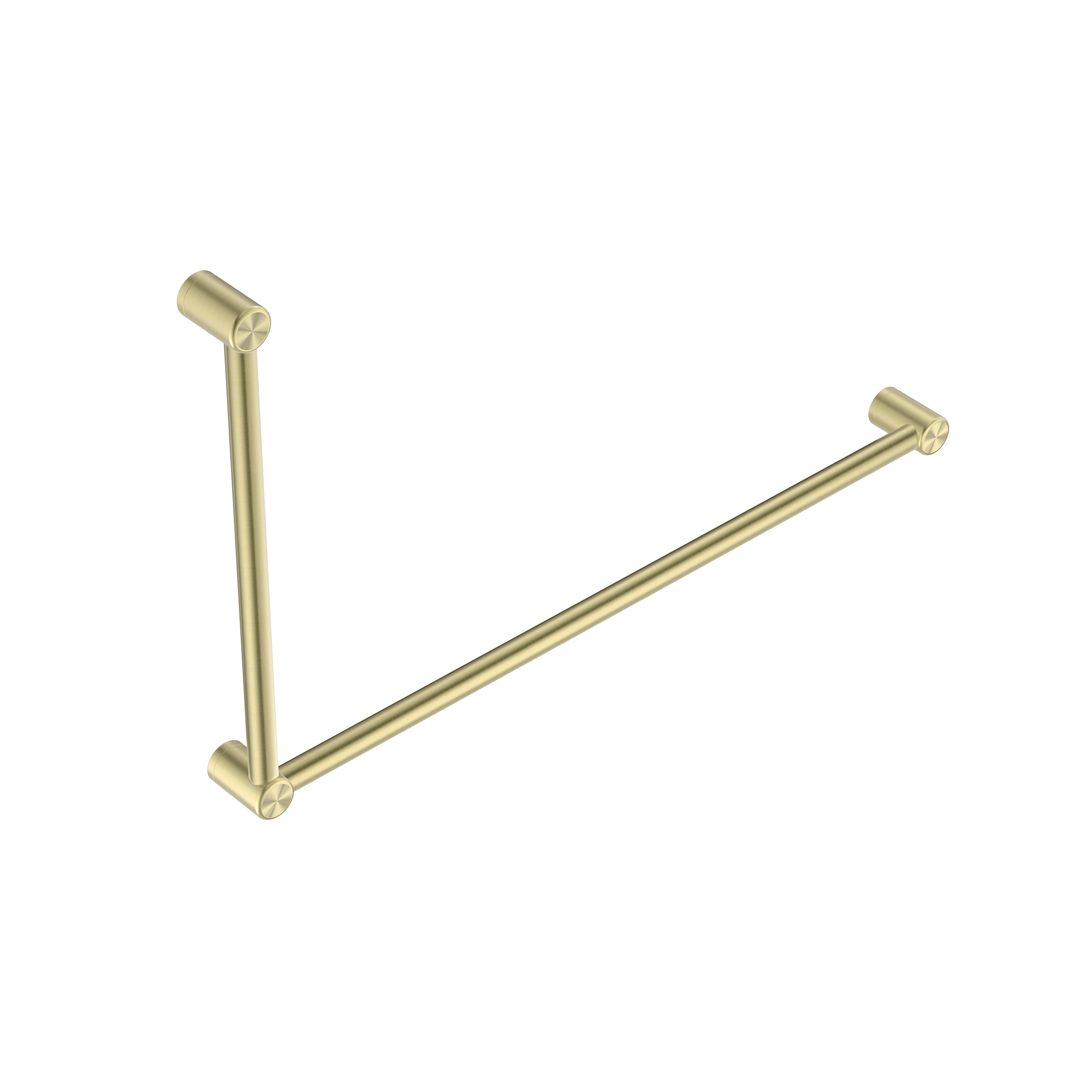 Nero Mecca Care 32mm DDA Grab Rail Set 90 Degree 600X1000mm Brushed Gold