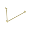 Nero Mecca Care 32mm DDA Grab Rail Set 90 Degree 600X1000mm Brushed Gold