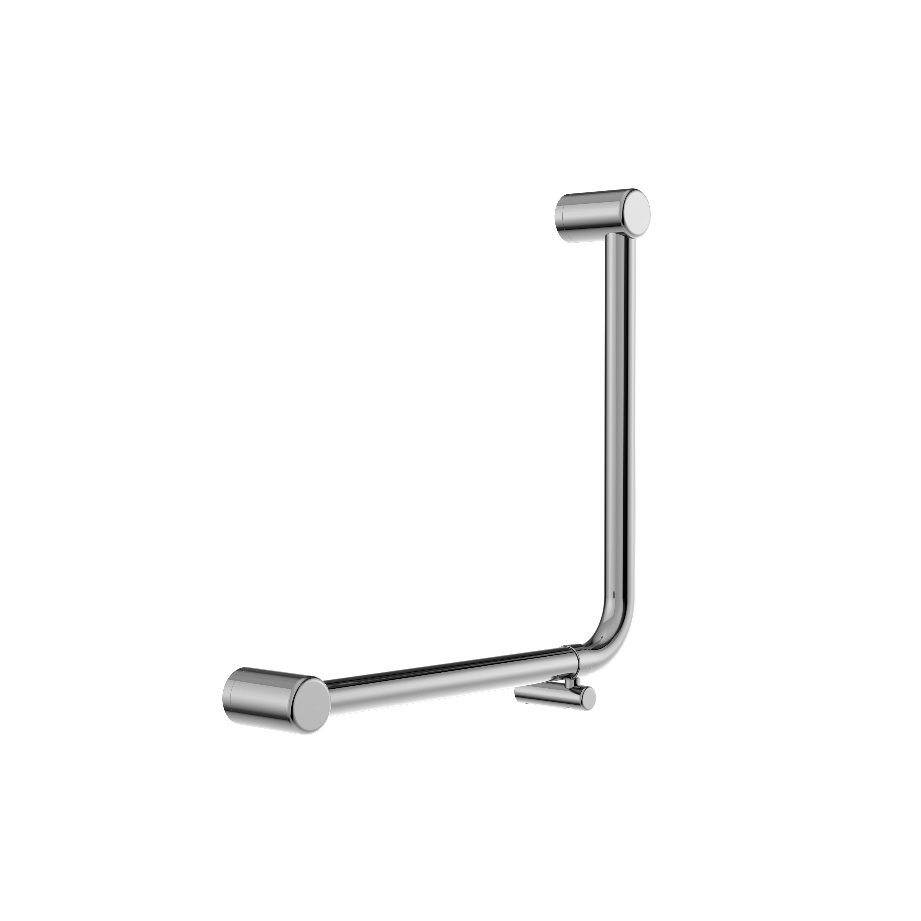 Nero Mecca Care 32mm Ambulant 90 Degree Bent Tube Grab Rail 450X450mm Chrome