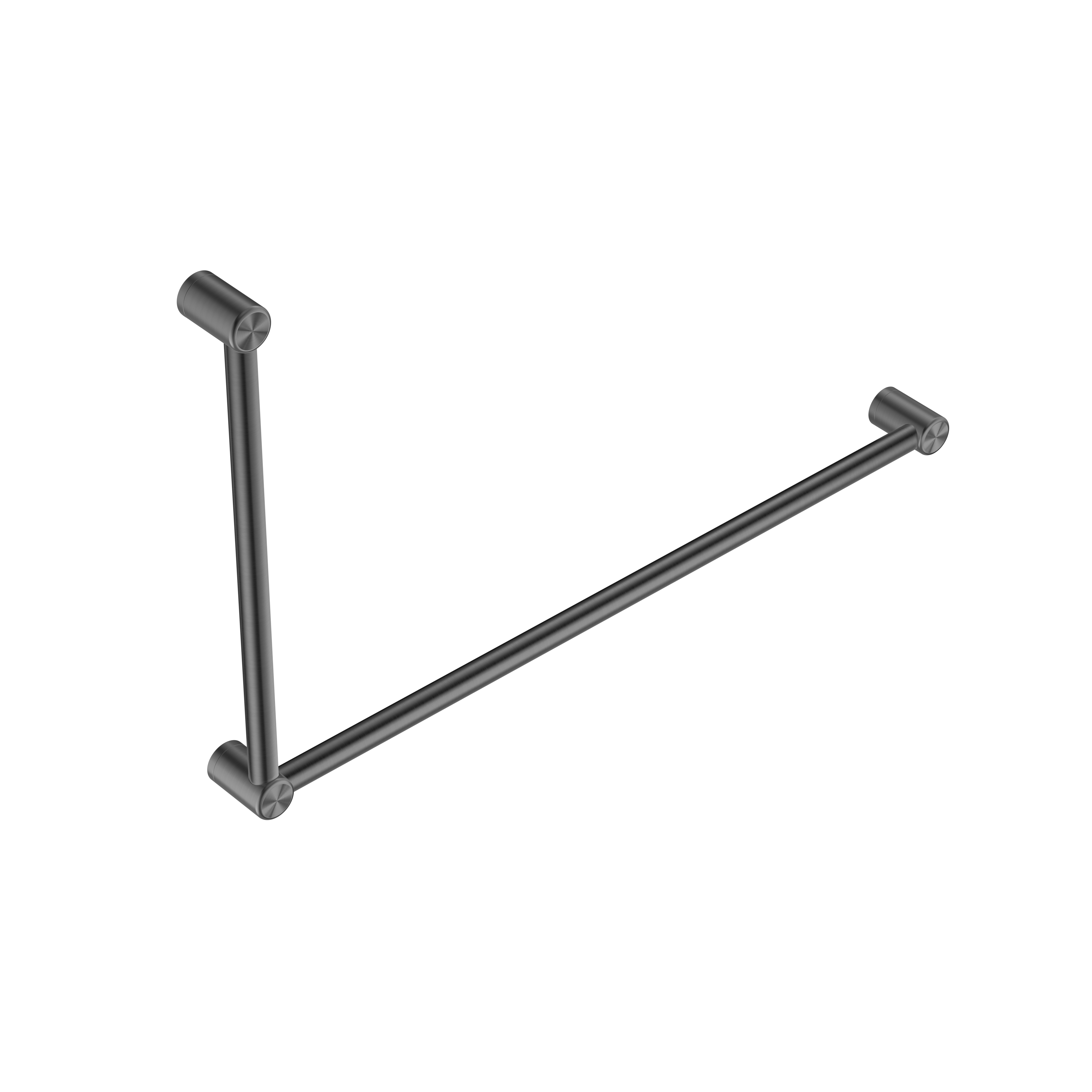 Nero Mecca Care 32mm DDA Grab Rail Set 90 Degree 600X1000mm, Gun Metal