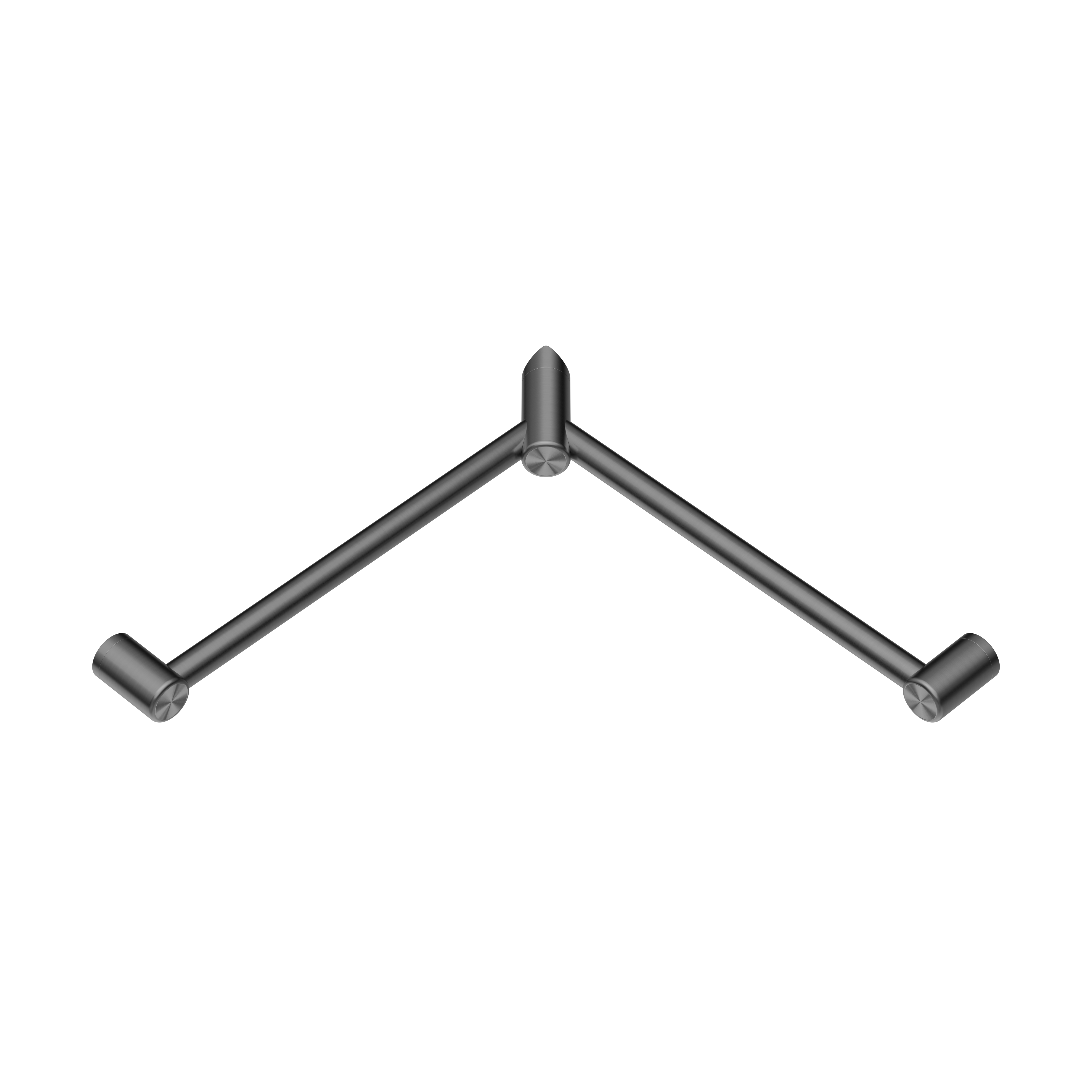 Nero Mecca Care 32mm Wrap Around Corner Grab Rail 600X600mm Gun Metal