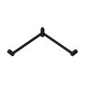 Nero Mecca Care 32mm Wrap Around Corner Grab Rail 600X600mm Matte Black