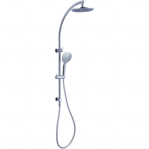Nero Dolce Chrome Combo Shower Rail 3 Function With 250mm Drencher