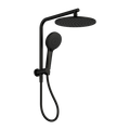 Mecca 2 in 1 Twin Short Shower, 250mm Overhead & Handset, Matte Black