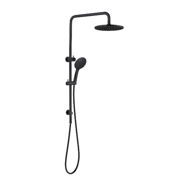 Nero Mecca Combination Overhead and Handshower on Column Matte Black / NR250805aMB