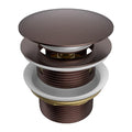 Nero Domed Pull Out Bath Waste with Overflow 40mm Brushed Bronze NRA710BZ
