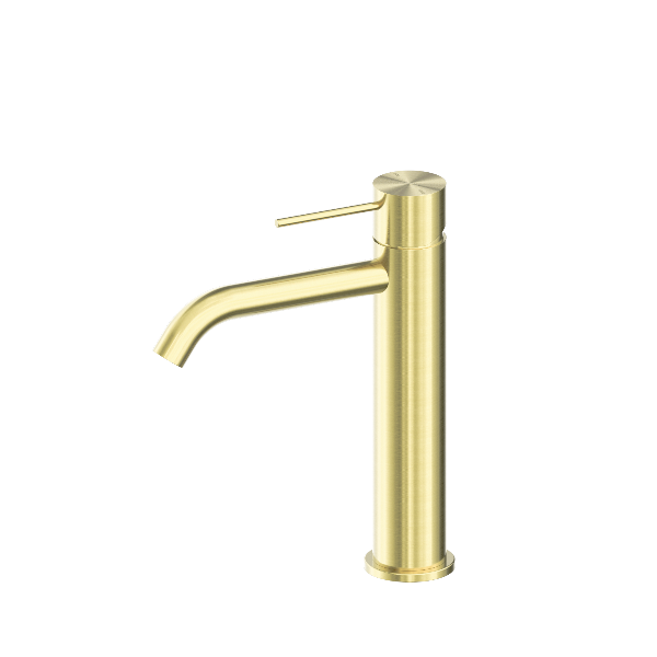 Nero Mecca Mid Height Basin Mixer - Brushed Gold / NR221901eBG