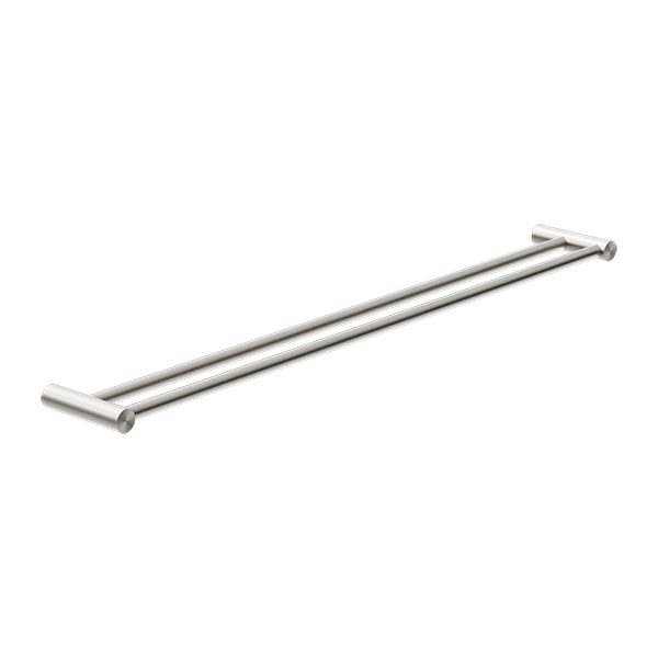 Nero New Mecca 800mm Double Towel Rail - Brushed Nickel / NR2330dBN