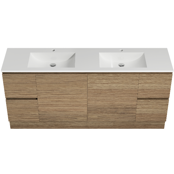 Nevada 1800mm Floor Standing Vanity with Acrylic Top, Double Bowl