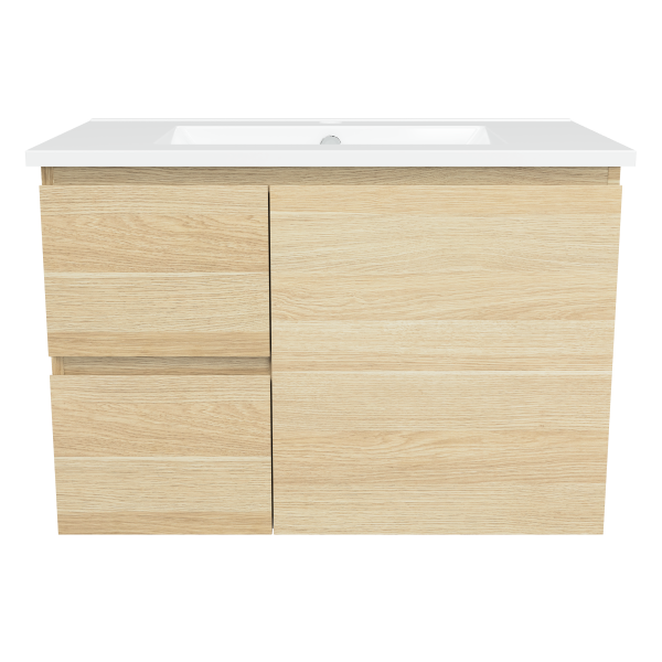 Nevada 750mm Wall Hung Vanity with Moulded Top