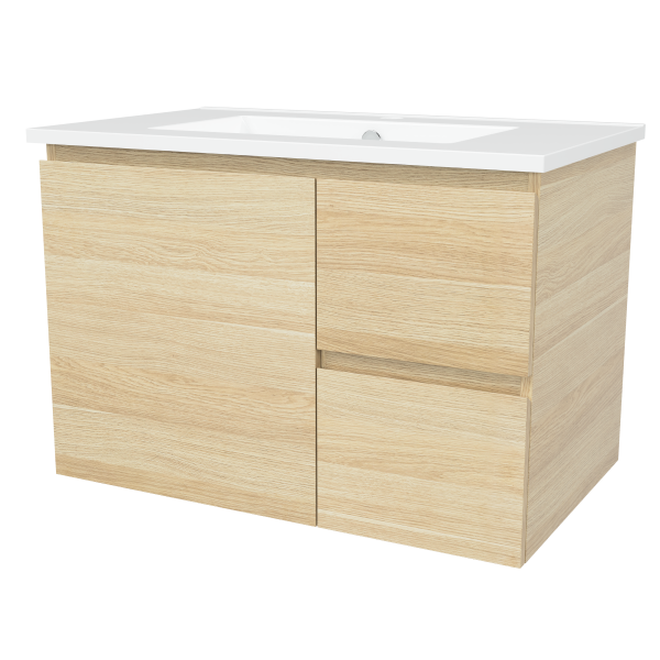 Nevada 750mm Wall Hung Vanity with Moulded Top