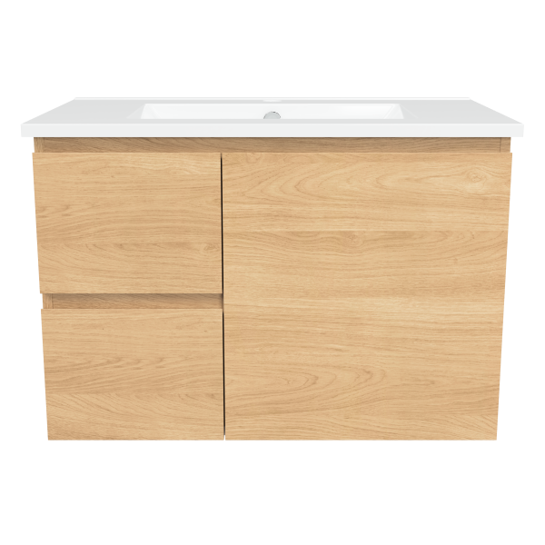 Nevada 750mm Wall Hung Vanity with Moulded Top