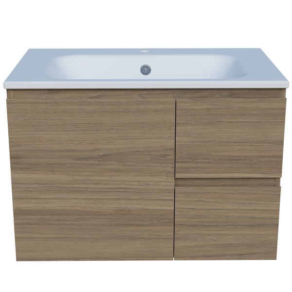 Nevada 750mm Wall Hung Vanity with Moulded Top