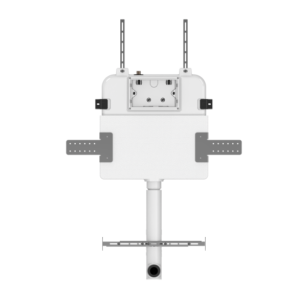 R&T In Wall Package - Haze Rimless Pan, Inwall Cistern and Tyler Porcelain Button