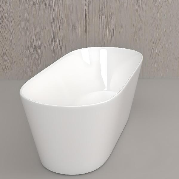 Retreat 1500mm Freestanding Oval Slim Rim Bath White