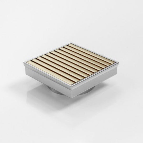 Stormtech 100 Aluminum Brass Gold Grate & 316SS Channel Floor Waste image