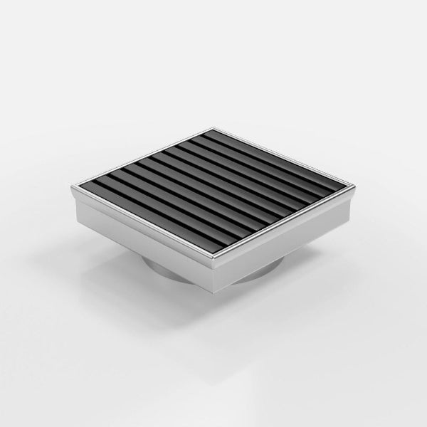 Stormtech 100 Black Aluminum Floor Waste with 316SS Channel image