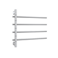Thermorail Swivel Heated Towel Rail 595x540x104mm, Polished Stainless Steel image