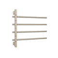 Thermorail Swivel Heated Towel Rail 595x540x104mm, Brushed Nickel image
