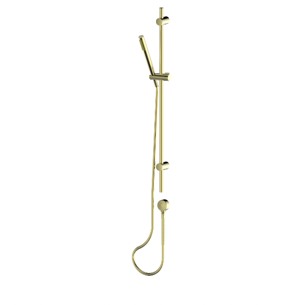 Greens Rocco Pin Rail Shower - Brushed Brass
