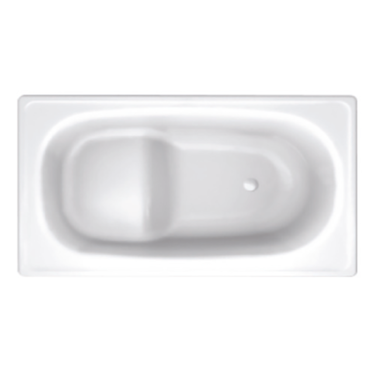 Esti 1200 Pressed Steel Enamel Bath