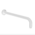 Nero Round Wall Shower Arm, Matte White