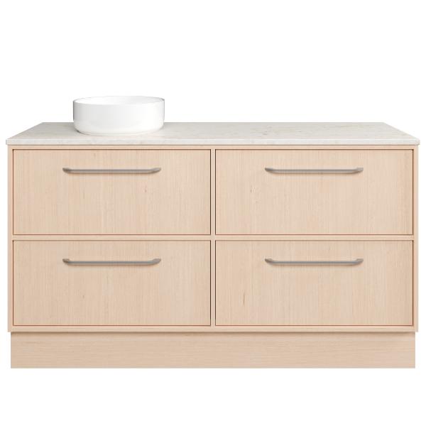 Taro 1500mm Floor Standing Vanity, SilkSurface Top and Above Counter Basin
