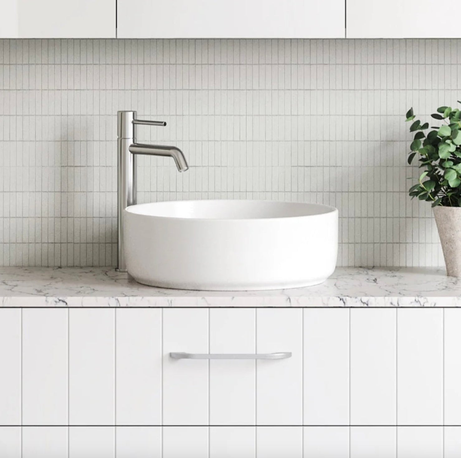 Timberline Allure Above Counter Basin - Matte White
