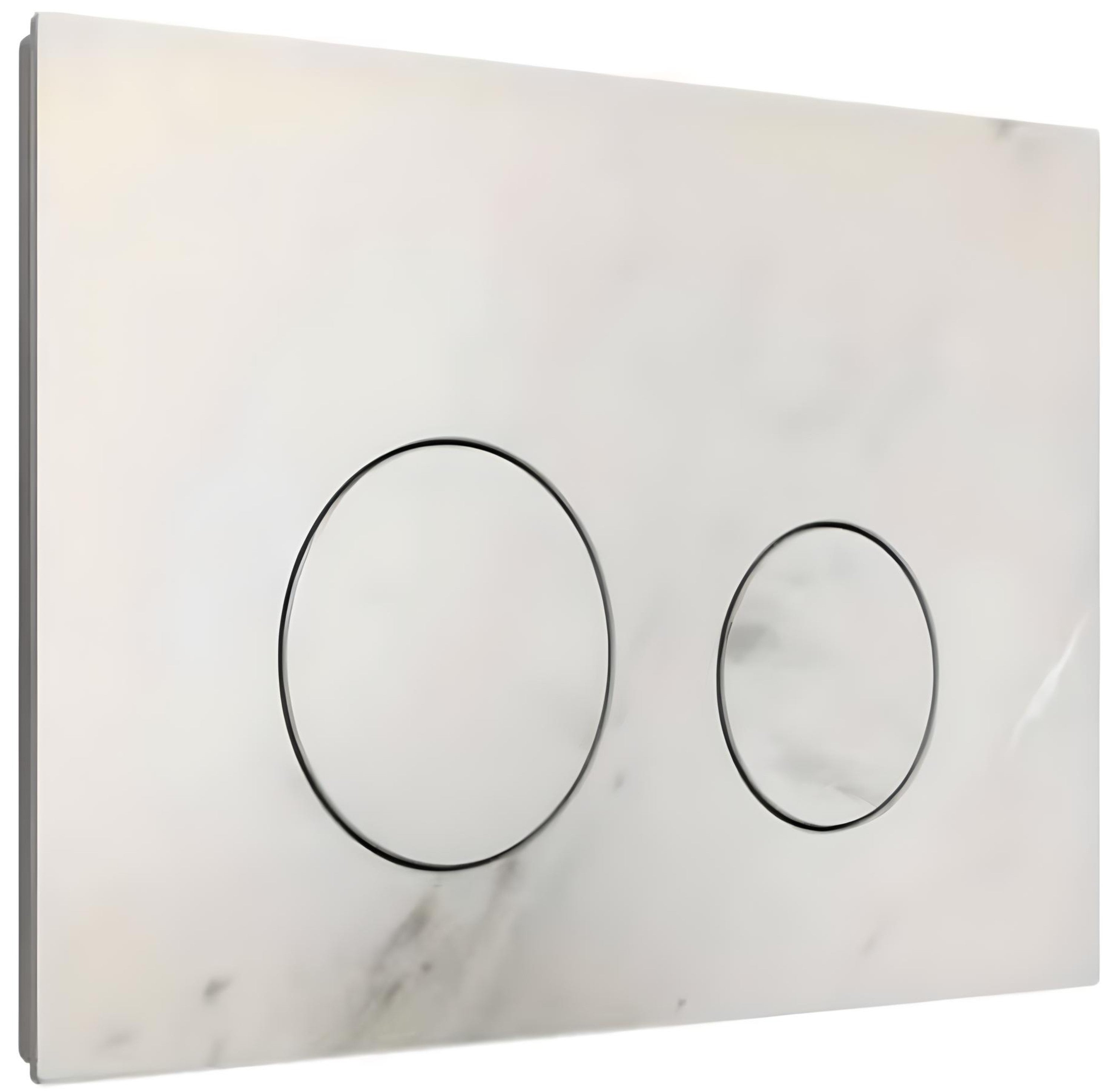 R&T In Wall Package - Haze Rimless Pan, Inwall Cistern and Tyler Porcelain Button
