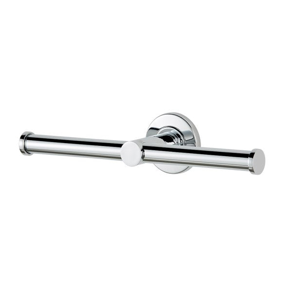 Master Rail Double Toilet Roll Holder - Chrome