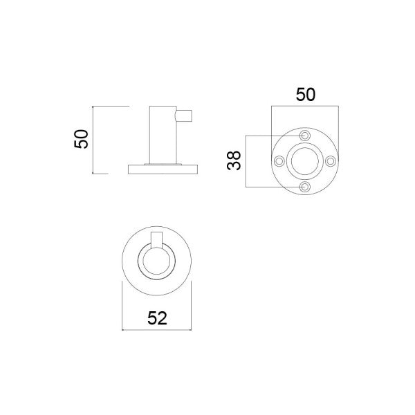 Master Rail Robe Hook - Chrome
