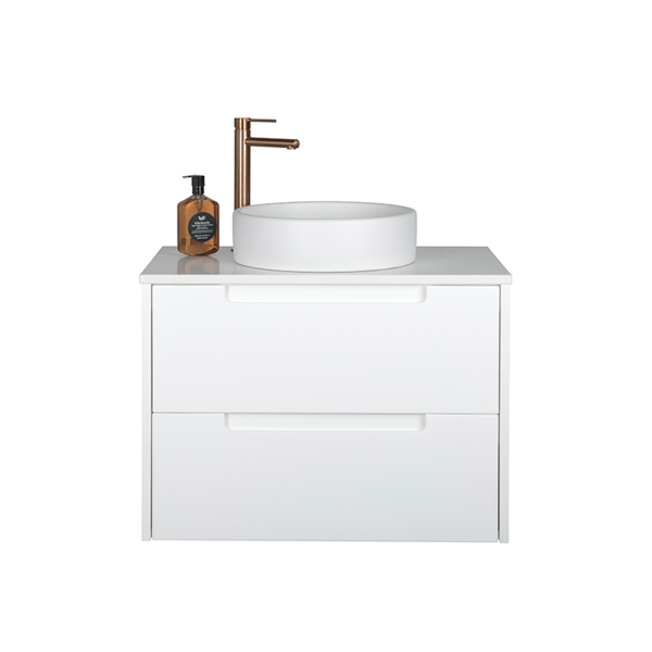 FABF Verona 750mm Wall Hung Matte White Vanity, Add Top + Basin