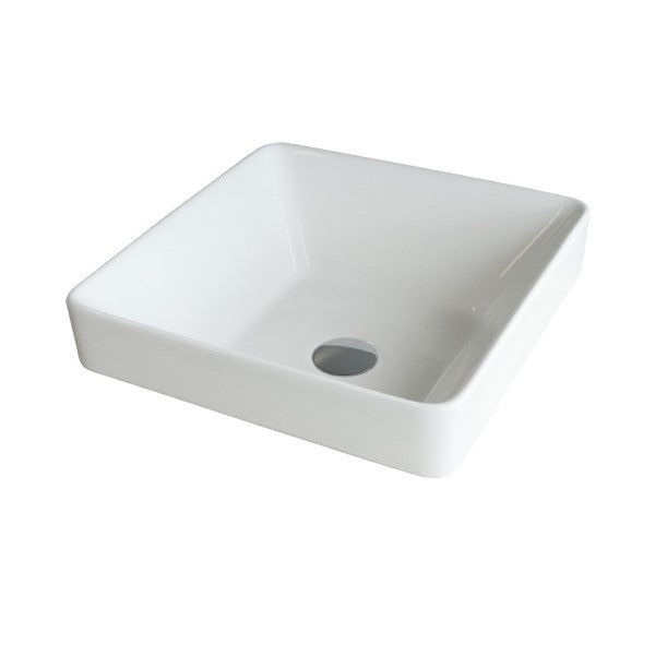 Eneo 400 Square Inset Basin, White Gloss