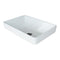 Eneo 500 Square Inset Basin, White Gloss