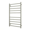 Radiant Heated Round Towel Ladder 600x1100mm,Cool Brushed Nickel image