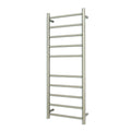 Radiant Heated Round Towel Ladder 430x1100mm, Cool Brushed Nickel image