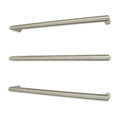 Radiant Heated Low Voltage Single Round Towel Bar 650mm, Cool Brushed Nickel image