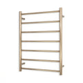 Radiant Heated Round Towel Ladder 600x800mm, Champagne image