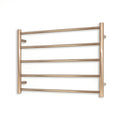 Radiant Heated Round Towel Ladder 750x550mm, Champagne image