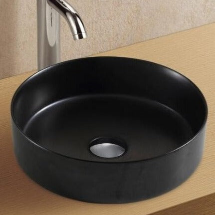Genoa Round Above Counter Basin - Matte Black
