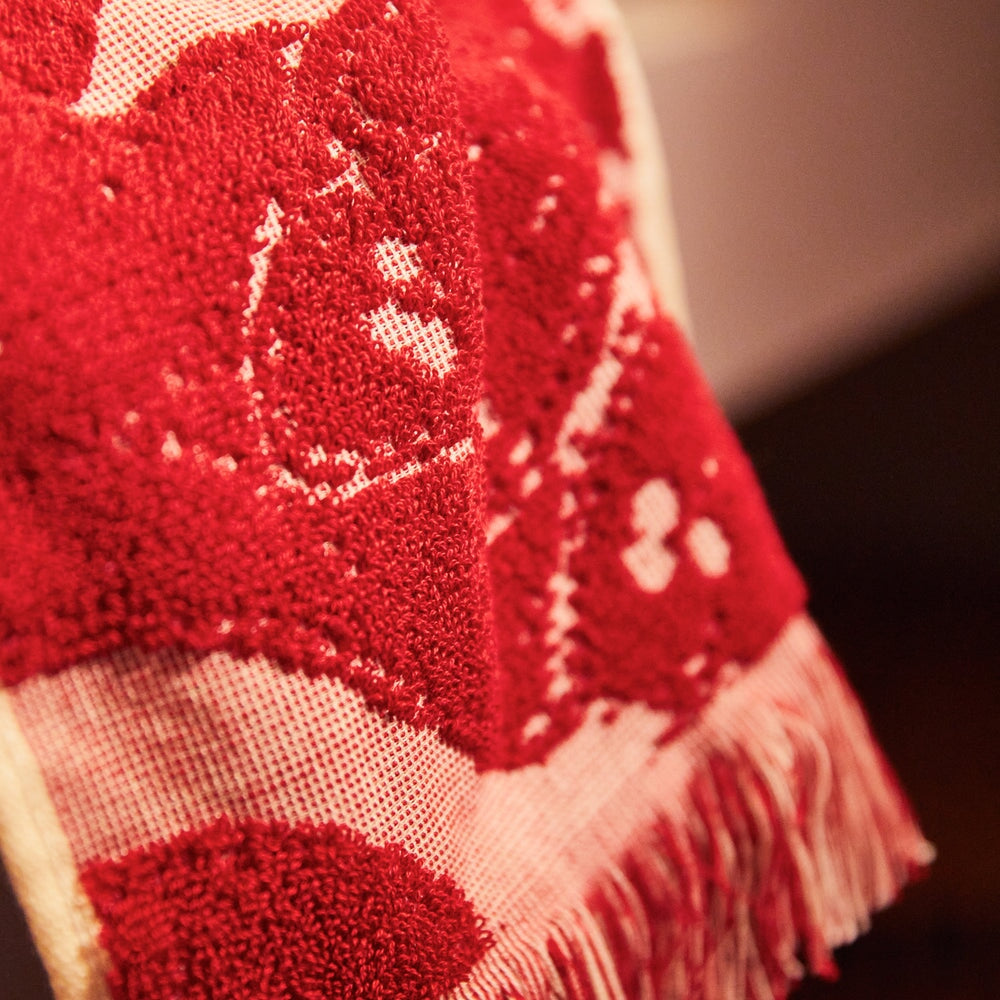 Hand Towels Lucia Hand Towel - Crimson